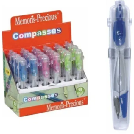 Cyrkiel metalowy w plastikowym etui 922843